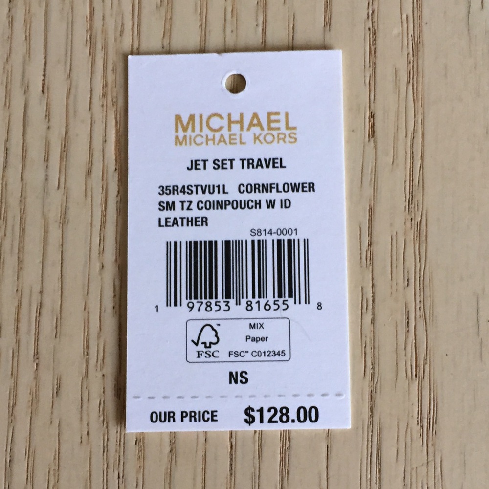 Michael Kors Cornflower Leather ID Coinpouch - Picture 9 of 9